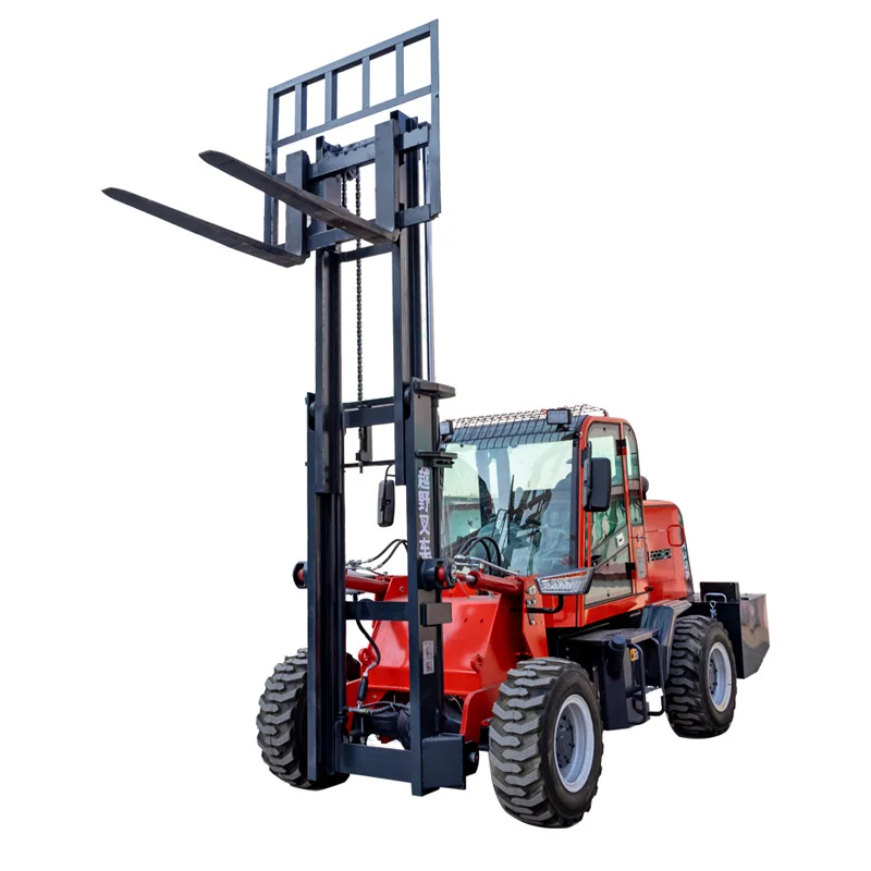 HWC-35A All Terrain Forklift 3.5 ton Customizable Diesel 4-Wheel Rough Terrain Forklift Hydraulic 4×4 Forklift China Sale