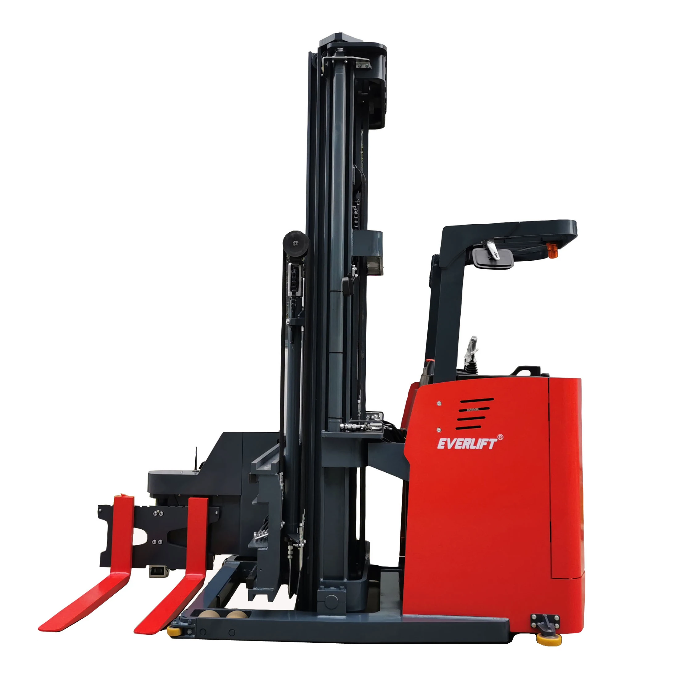 Narrow Aisle Forklift Electric 3 Way Pallet Stacker 1ton 1.5 Ton VNA Forklift with AGV System Optional Lithium Battery